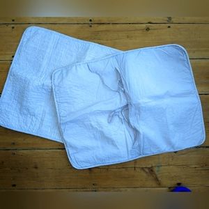 Quilted Cotton Standard Size Pillow Shams Set of 2 Light Lavender Color